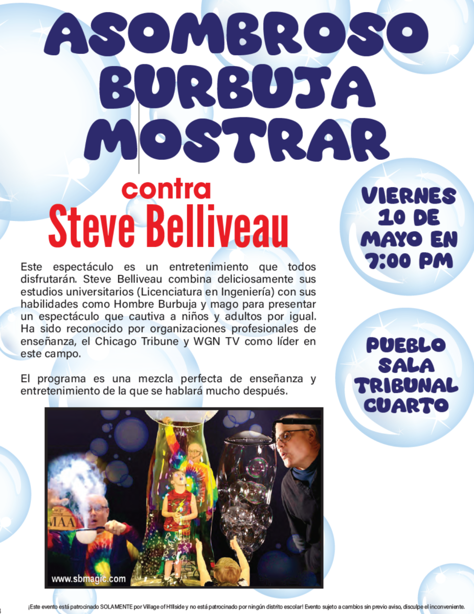 Bubble Show Event Flyer- Spanish