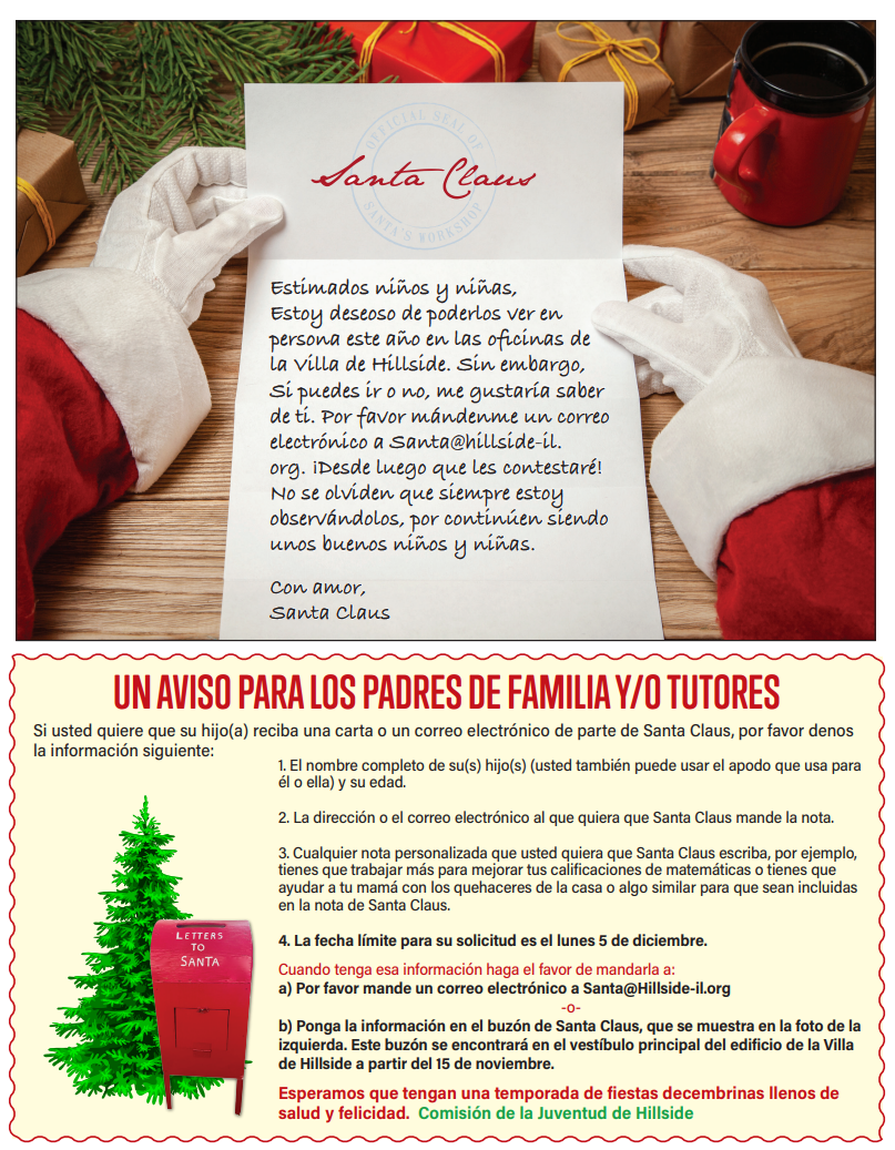 Santa Mail Flyer Spanish