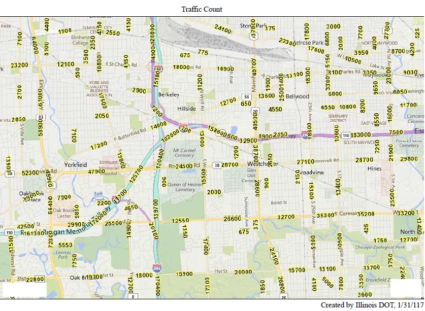 Traffic Count Map