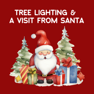Tree Lighting and a Visit with Santa