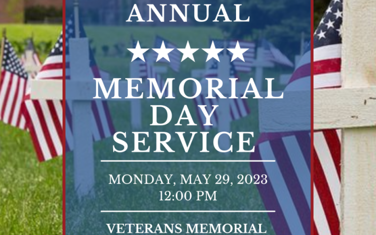 Memorial Day Service Flyer